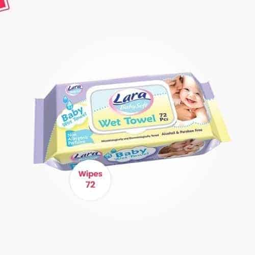 Lara wet towel 72pcs